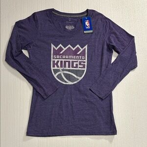 Fanatics Kids Purple Sacramento Kings Long Sleeve Tee